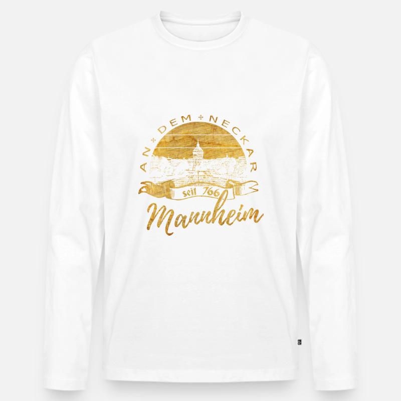 Mannheim Souvenir Geschenk - Männer Premium Bio Langarmshirt - undefined