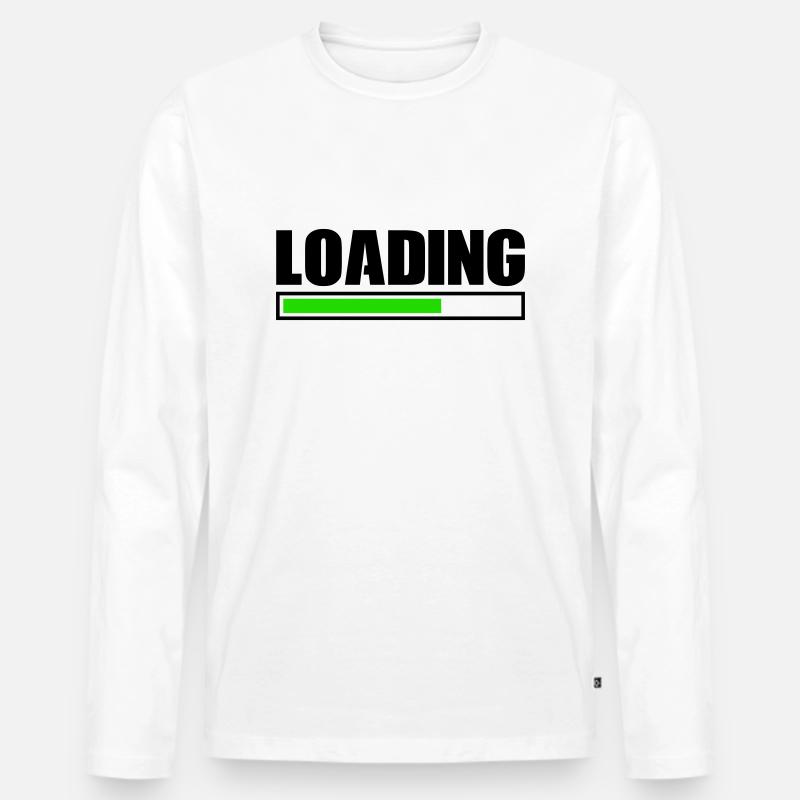 loading - Männer Premium Bio Langarmshirt - Weiß