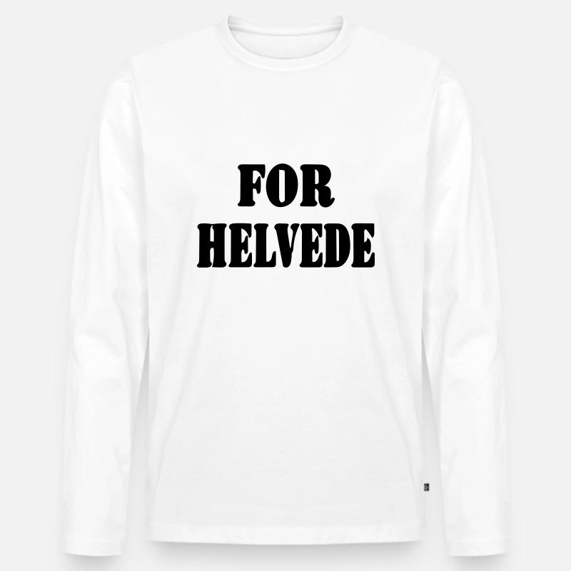 verdammt - Männer Premium Bio Langarmshirt - Weiß