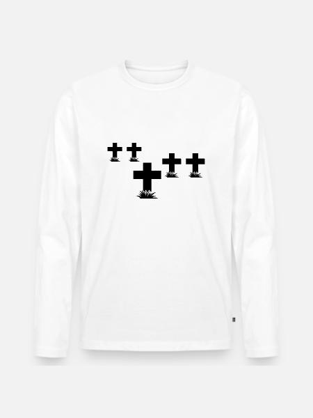 rip_1_f1 - Männer Premium Bio Langarmshirt - Weiß