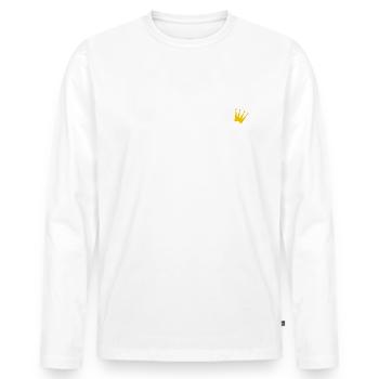 Prinzessin Mimimi Dramaqueen Geschenk - Männer Premium Bio Langarmshirt - Weiß - Vorne - Nico (187cm)