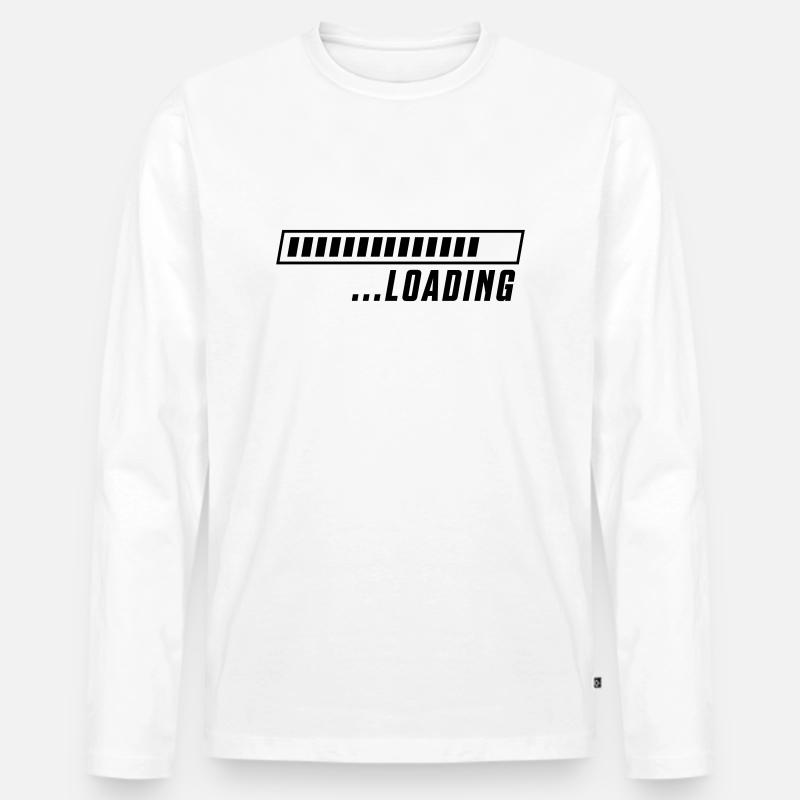 Loading loading bar - Men's Premium Organic Long Sleeve Shirt - white
