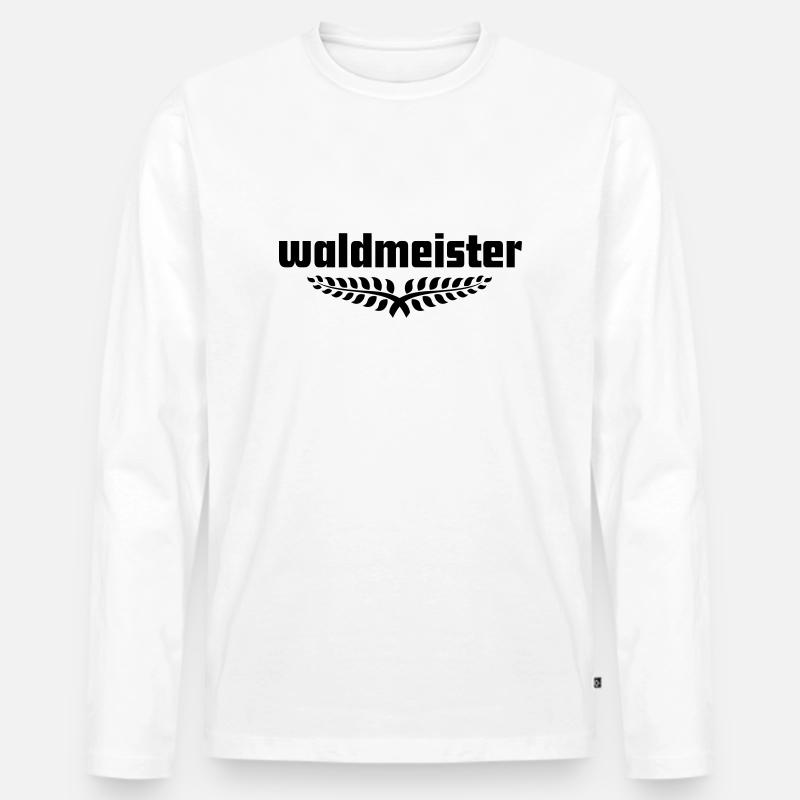 Waldmeister - Männer Premium Bio Langarmshirt - Weiß