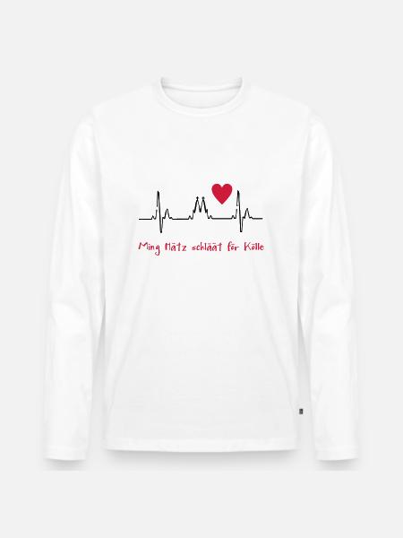 2541614 10819764 Koeln - Männer Premium Bio Langarmshirt - Weiß