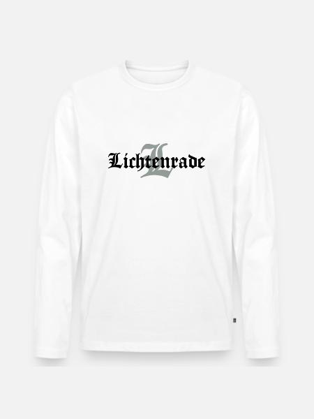 lichtenrade - Männer Premium Bio Langarmshirt - Weiß