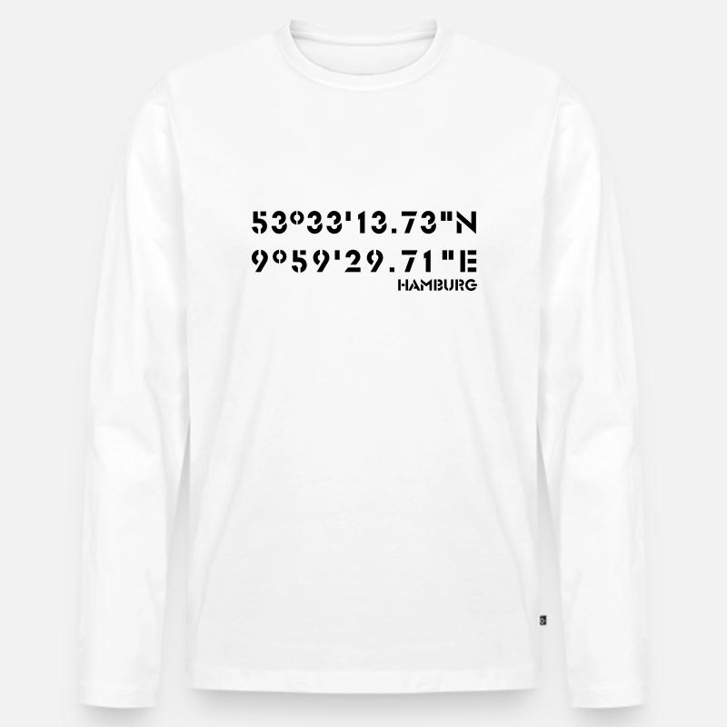 GPS-Hamburg - Männer Premium Bio Langarmshirt - Weiß