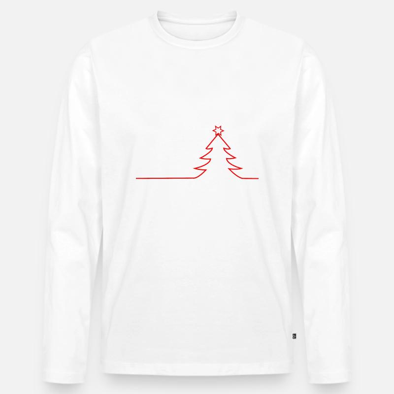 Tannenbaum - Männer Premium Bio Langarmshirt - undefined