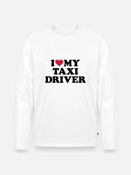 Taxifahrer - Männer Premium Bio Langarmshirt - Weiß
