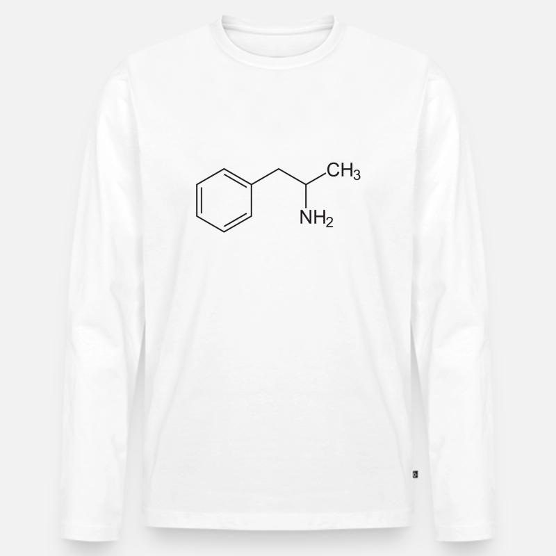 Amphetamine - Männer Premium Bio Langarmshirt - Weiß