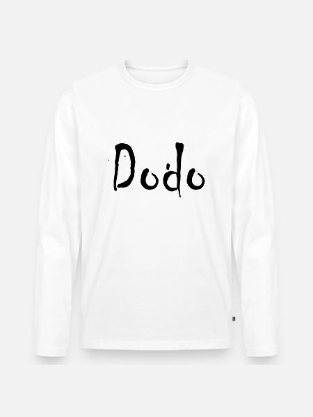 dodo - Men's Premium Organic Long Sleeve Shirt - white