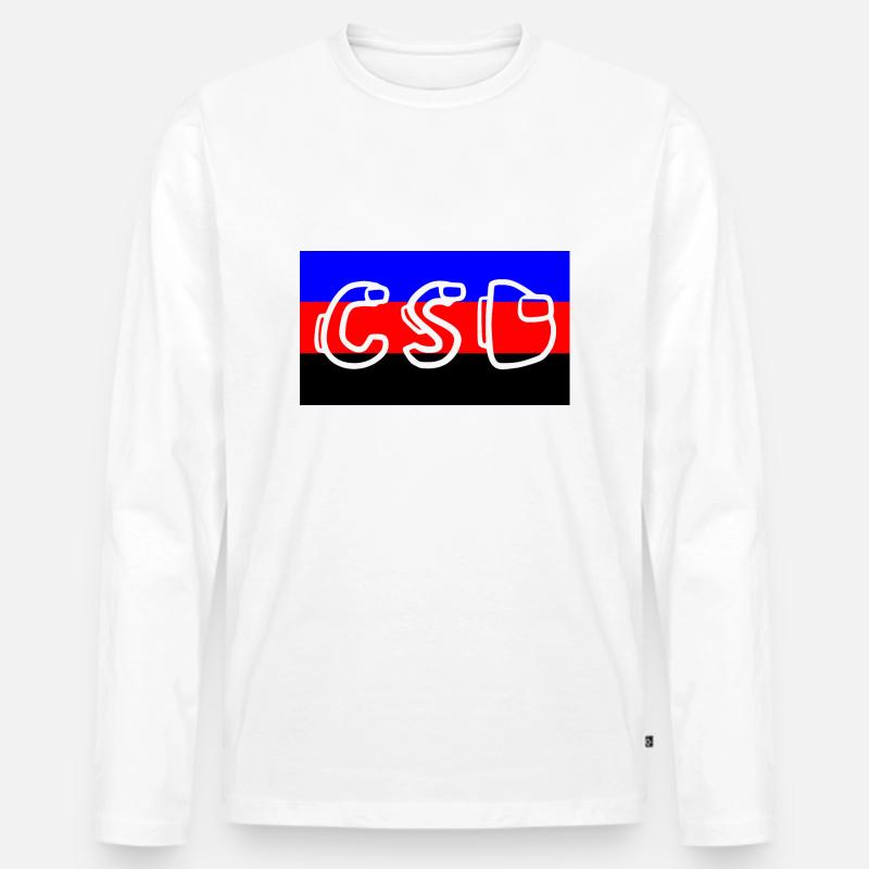 polyamor pride flag csd - Männer Premium Bio Langarmshirt - Weiß