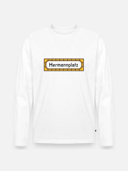 Hermannplatz NEUKÖLLN - Männer Premium Bio Langarmshirt - 