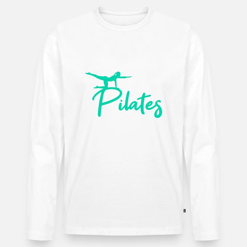 Pilates - Männer Premium Bio Langarmshirt - undefined