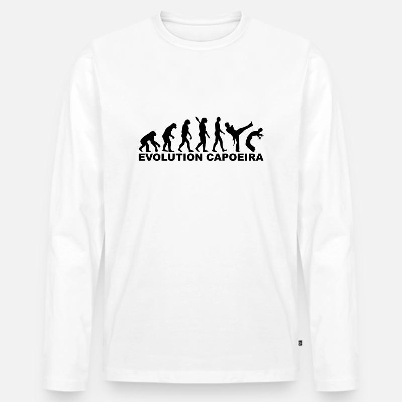 Capoeira - Männer Premium Bio Langarmshirt - Weiß