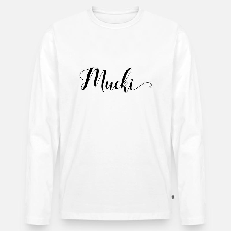 mucki - Männer Premium Bio Langarmshirt - Weiß