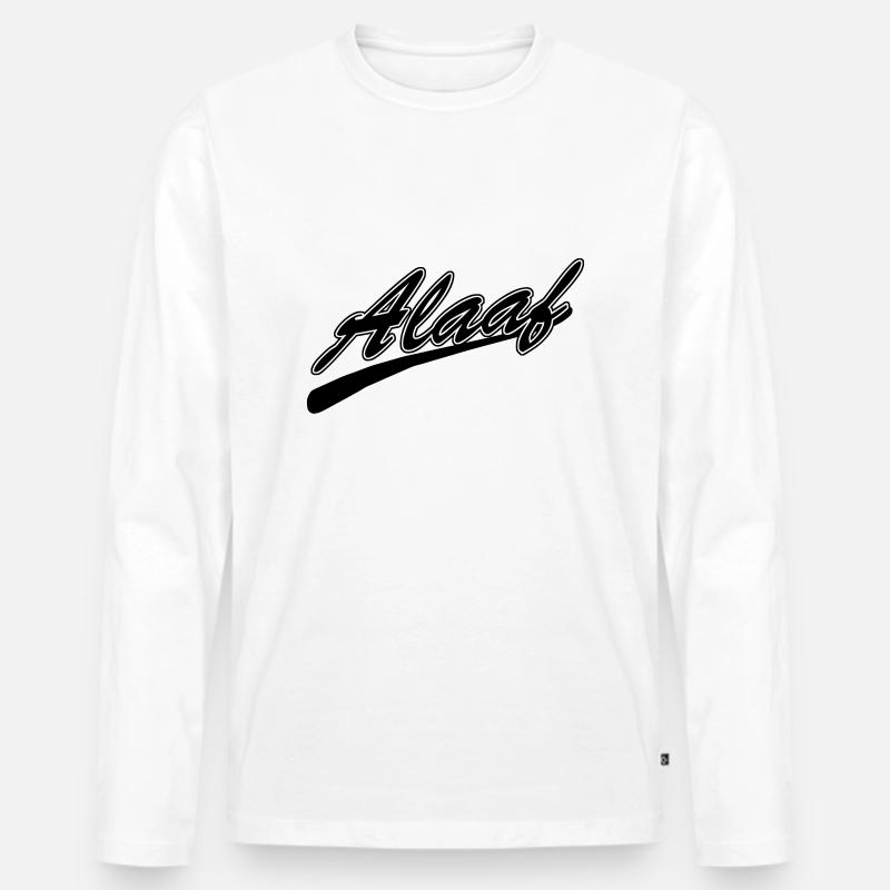 Alaaf - Karneval - Männer Premium Bio Langarmshirt - Weiß