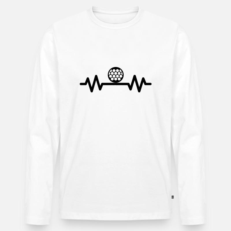 golf sport - Männer Premium Bio Langarmshirt - Weiß