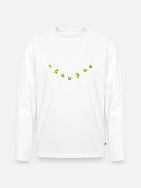 Birdies - T-shirt manches longues Premium bio Homme - blanc