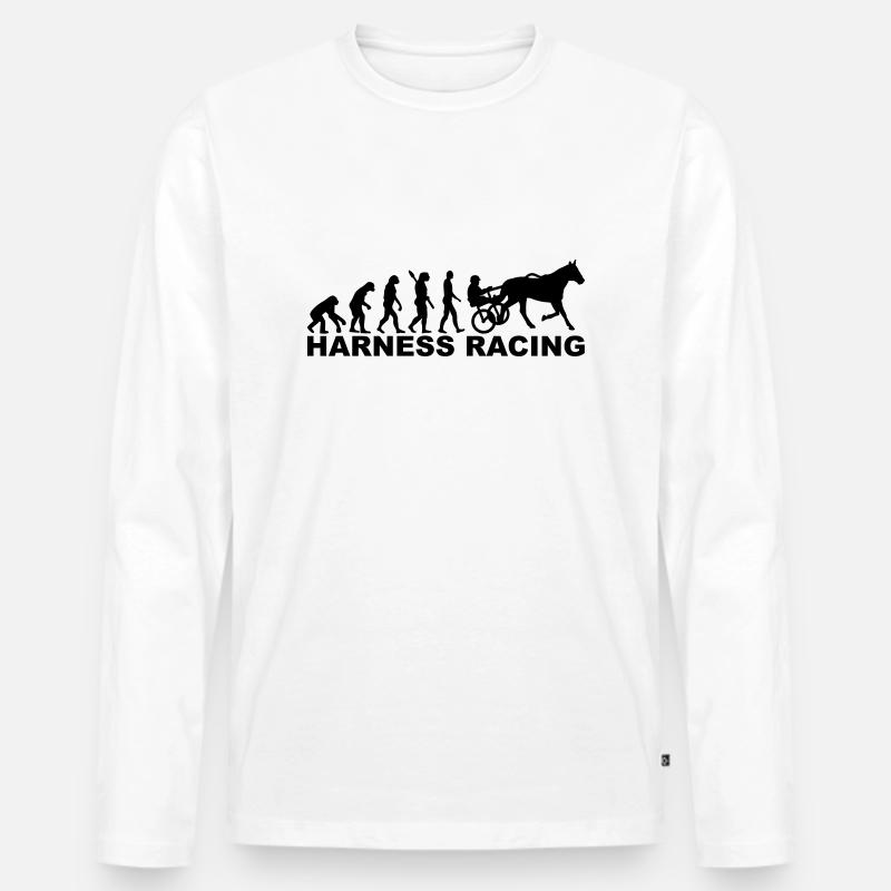 Evolution harness racing - Men's Premium Organic Long Sleeve Shirt - white