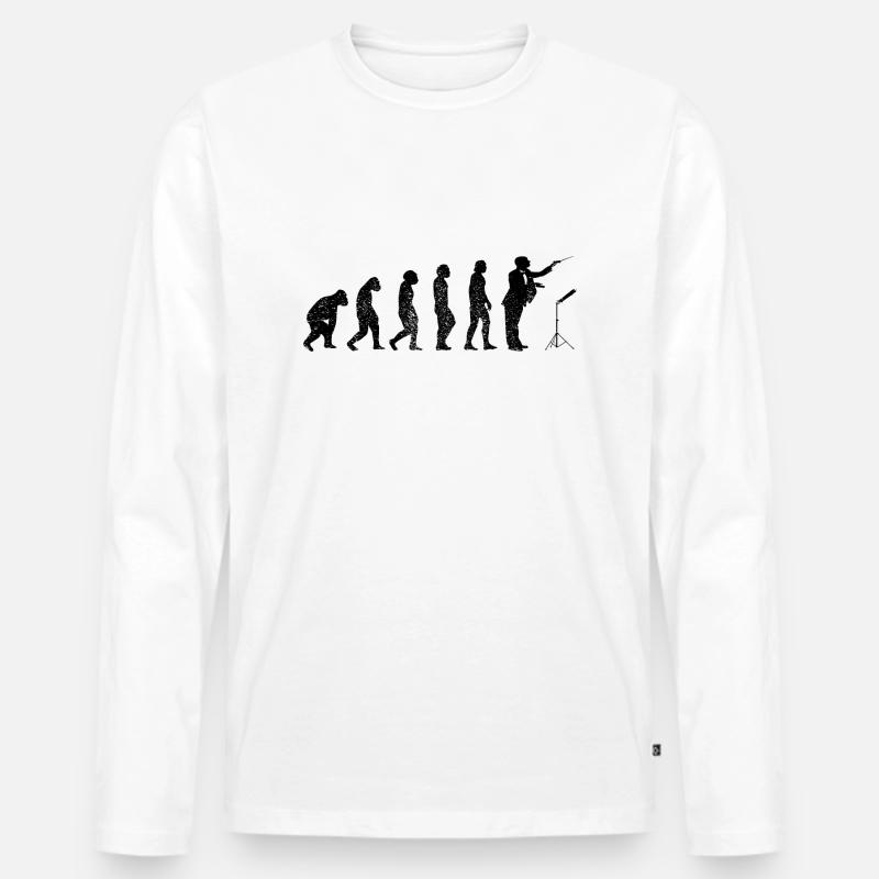 Dirigenten Geschenk Dirigent Musik Dirigieren - Männer Premium Bio Langarmshirt - Weiß