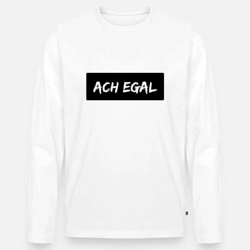 AchegalMadeByWpx - Männer Premium Bio Langarmshirt - Weiß