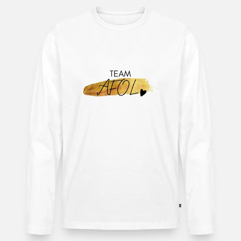 Team - Männer Premium Bio Langarmshirt - Weiß