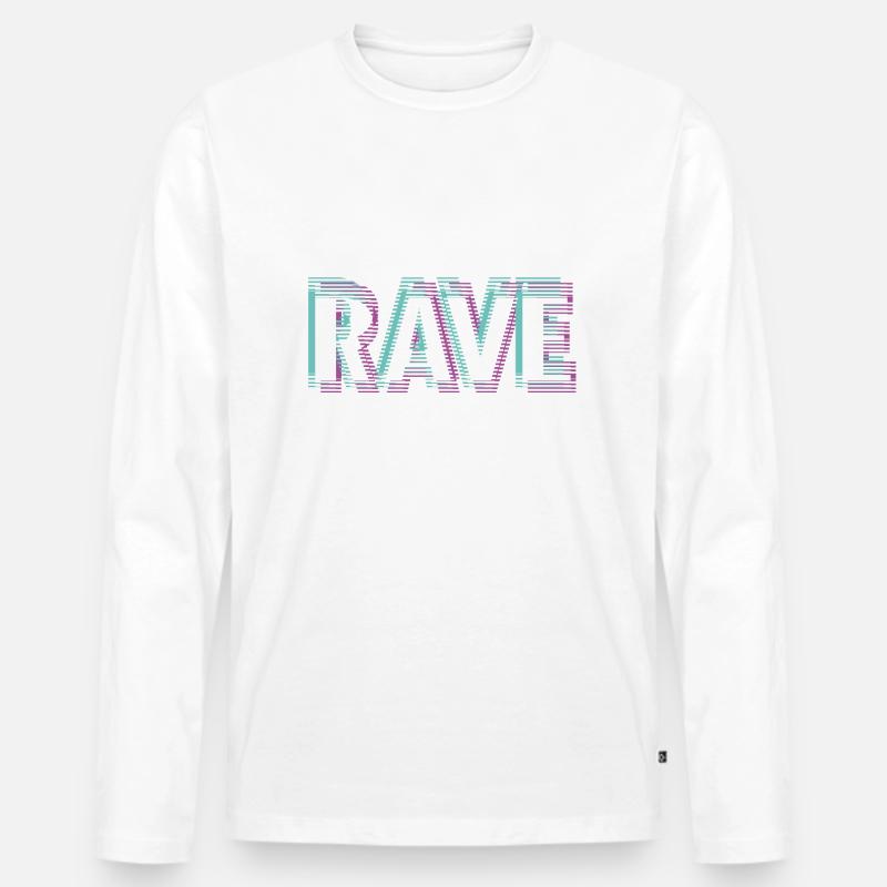 Rave - Männer Premium Bio Langarmshirt - undefined