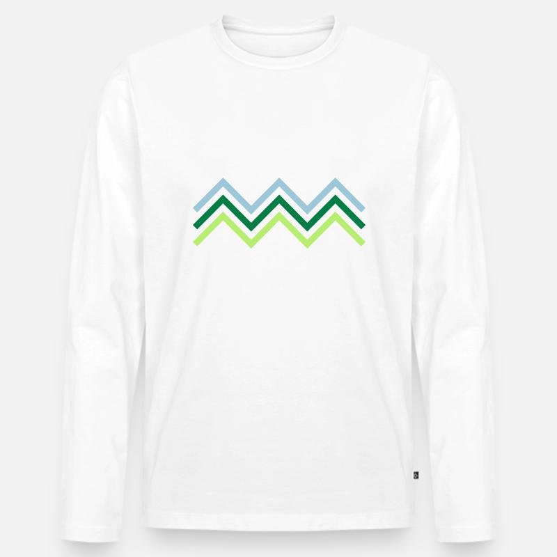 Grafisches Muster - Tolle Geschenkidee - Männer Premium Bio Langarmshirt - undefined