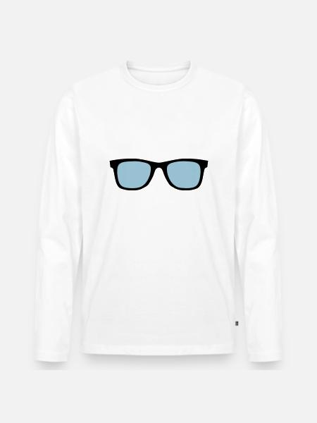 sunglasses 14 0 - Men's Premium Organic Long Sleeve Shirt - 