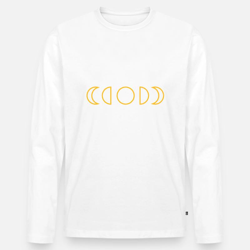 Mond - Männer Premium Bio Langarmshirt - undefined