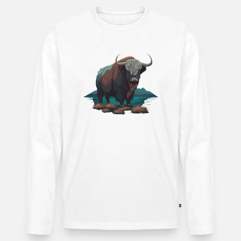 Säugetier - Männer Premium Bio Langarmshirt - Weiß
