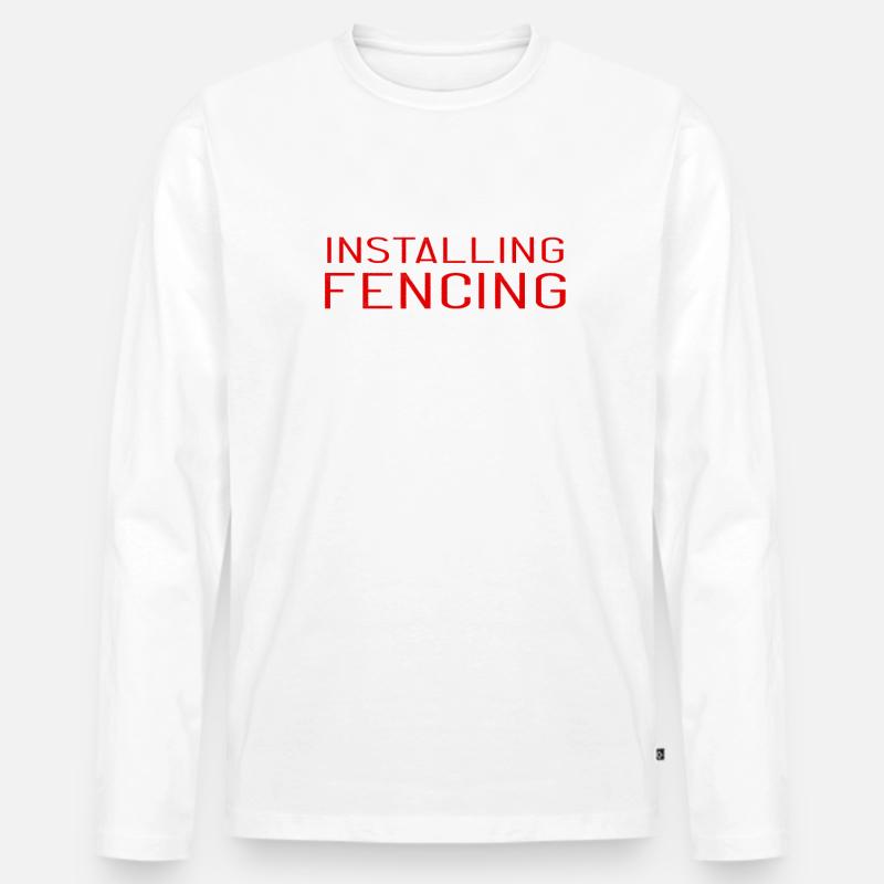 Please Wait Installing Fencing Skills - Männer Premium Bio Langarmshirt - undefined