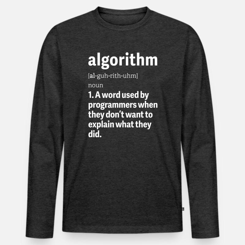 Programmeur problème-Solving Engineering Algorithms T-shirt manches longues Premium bio Homme