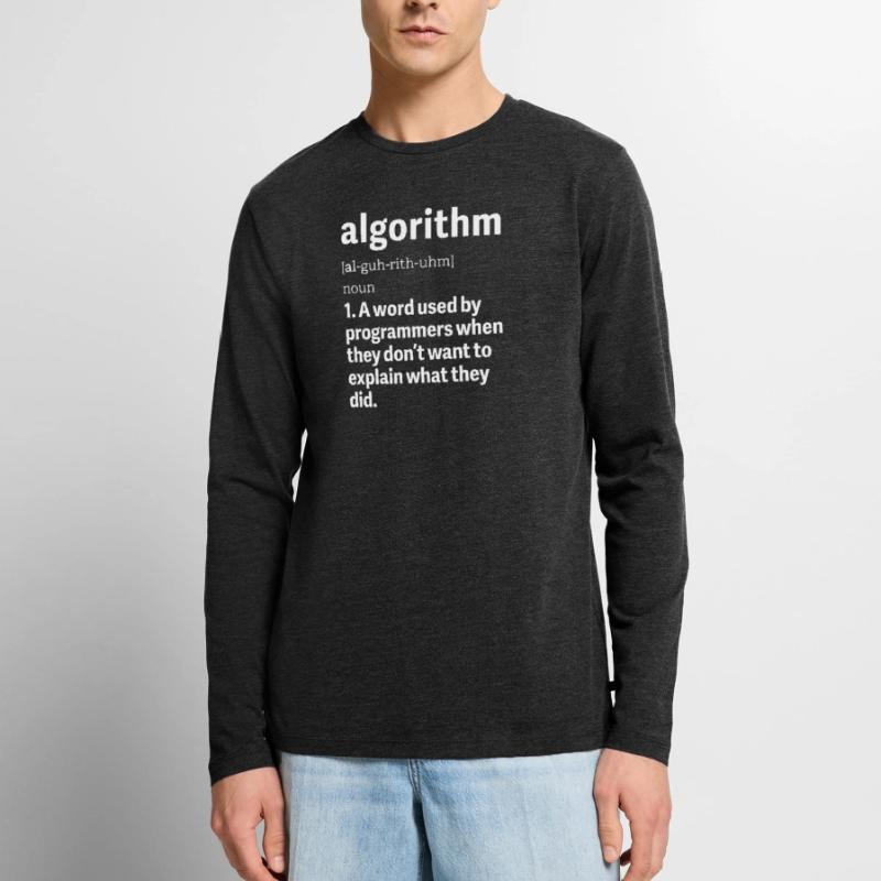 Programmeur problème-Solving Engineering Algorithms T-shirt manches longues Premium bio Homme