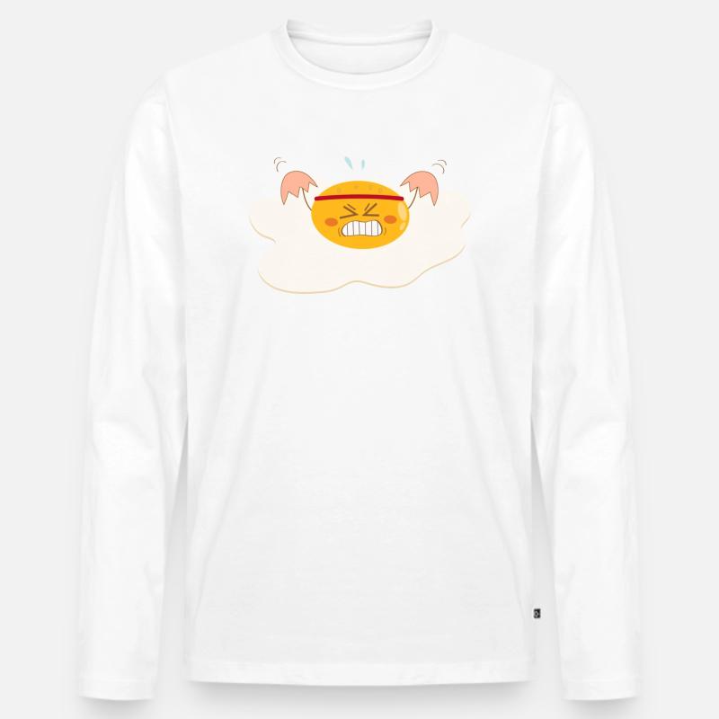 Sportei - Männer Premium Bio Langarmshirt - Weiß