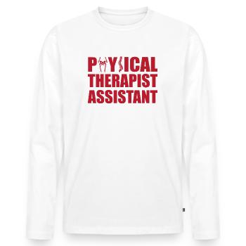 Physiotherapeuten Assistent - Männer Premium Bio Langarmshirt - Weiß - Vorne - Nico (187cm)