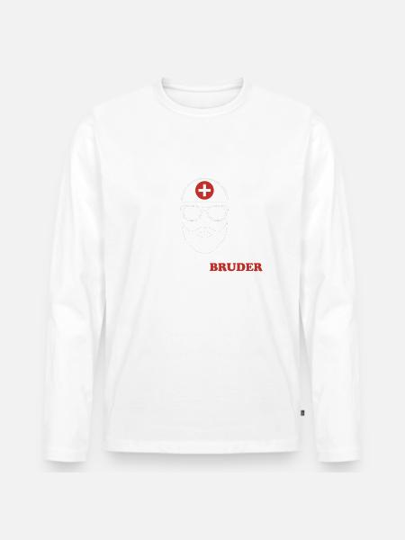 Krankenbruder - Männer Premium Bio Langarmshirt -