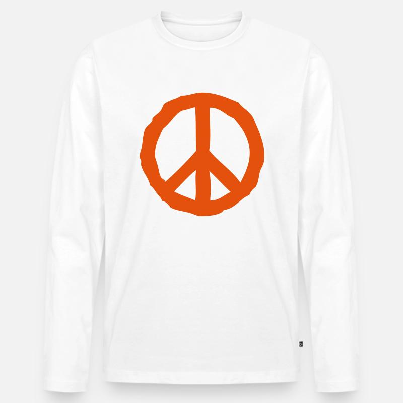logo friedensliebe 1 - Männer Premium Bio Langarmshirt - undefined