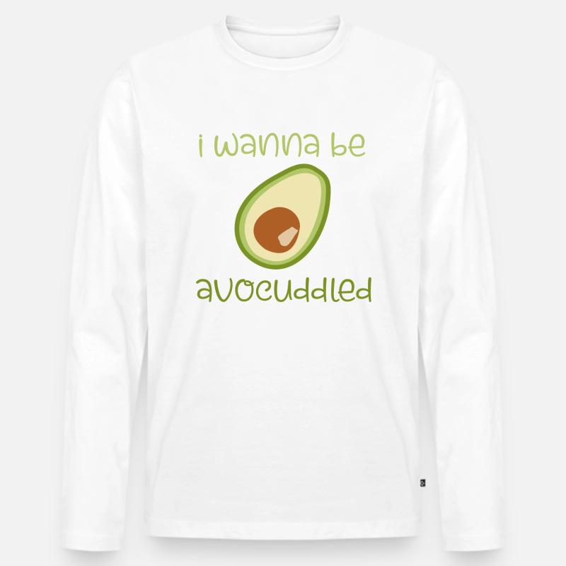 Avocado Obst Avocuddled Geschenk Idee - Männer Premium Bio Langarmshirt - undefined