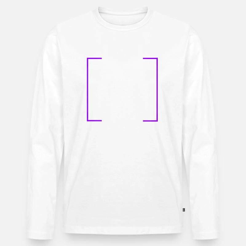 Buchstabe "Y" - Männer Premium Bio Langarmshirt - Weiß