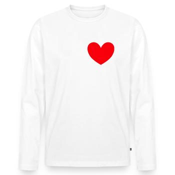J’aime le Japon Je cœur Japonais Made in Japan - T-shirt manches longues Premium bio Homme - blanc - Devant - Nico (187cm)