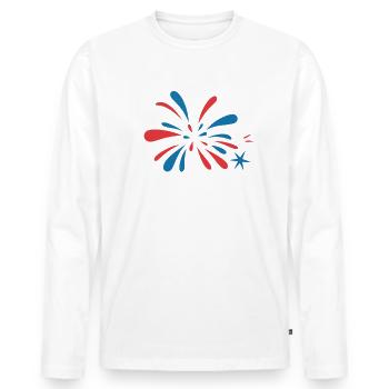 Pyrotechniker Feuerwerk Pyrotechnik - Männer Premium Bio Langarmshirt - Weiß - Vorne - Nico (187cm)