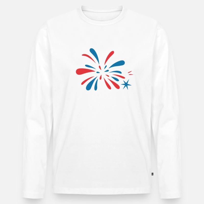 Pyrotechniker Feuerwerk Pyrotechnik - Männer Premium Bio Langarmshirt - Weiß