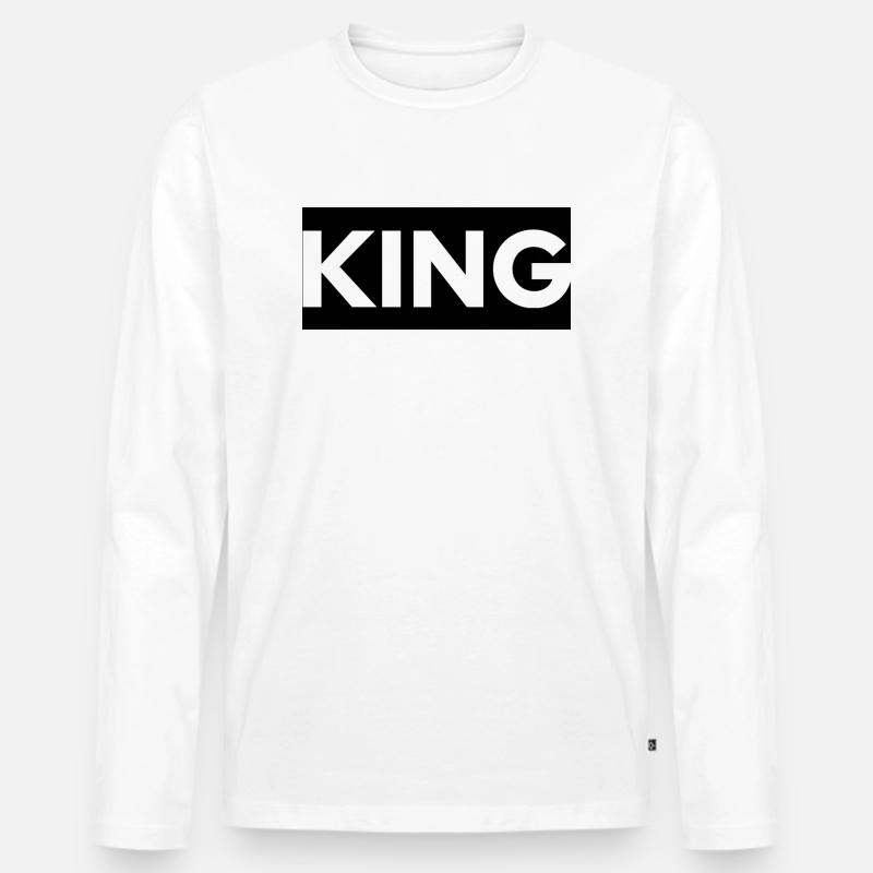 Txm-Worlds - Männer Premium Bio Langarmshirt - Weiß