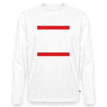 Bussi Baby Party - Männer Premium Bio Langarmshirt - Weiß - Vorne - Nico (187cm)