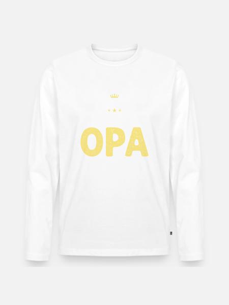Ich werde bald Opa - Männer Premium Bio Langarmshirt -