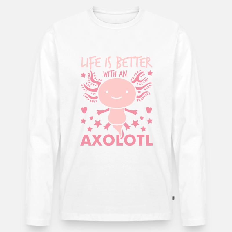 Axolotl - Männer Premium Bio Langarmshirt - undefined