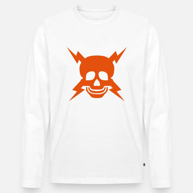 Blitz Kopf Blitz Blitz-Symbol - Männer Premium Bio Langarmshirt - undefined
