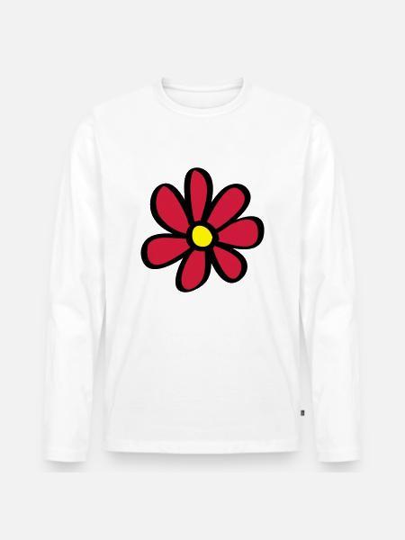 Blume - Men's Premium Organic Long Sleeve Shirt - white
