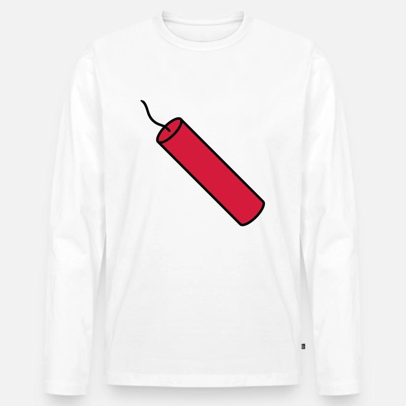 stop rod tnt dynamite explode explosion Men's Premium Organic Long Sleeve Shirt